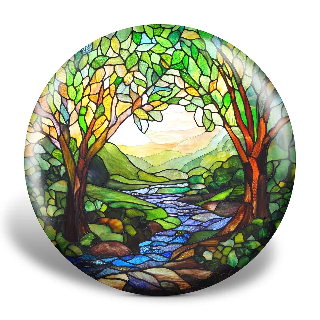 The Green Stained Glass Disc Golf Disc DiscGolfSwag