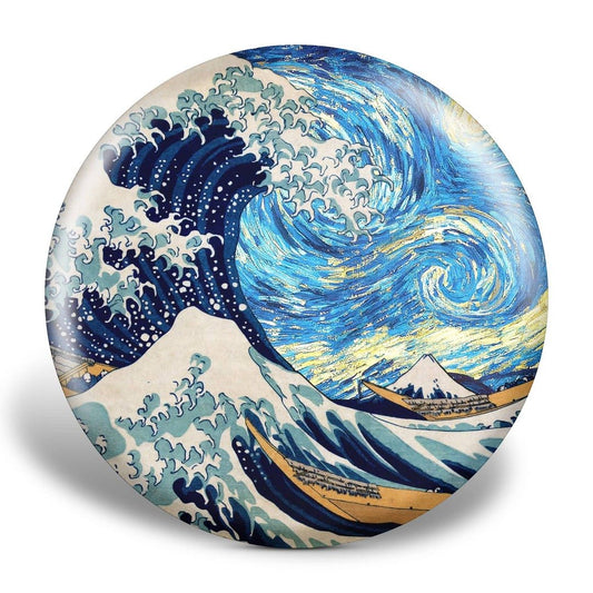 Starry Wave Stained Glass Disc Golf Disc DiscGolfSwag