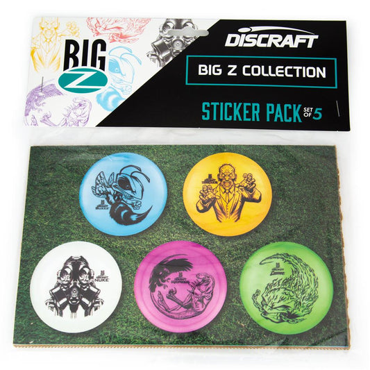Big Z Character Sticker Pack - One Sheet of 5 Stickers Discraft
