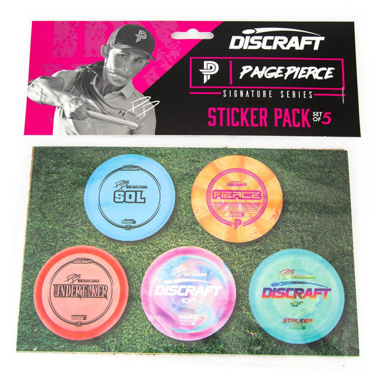 Paige Pierce Sticker Pack - One Sheet of 5 Stickers Discraft
