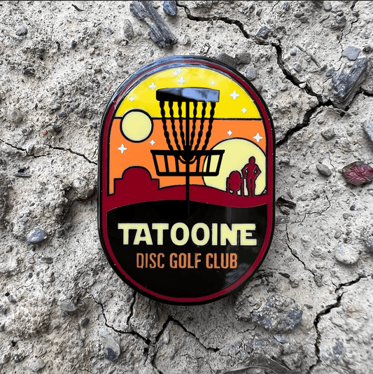Tatooine Disc Golf Club Pin - Metal Butterfly Copy Disc Golf Pins