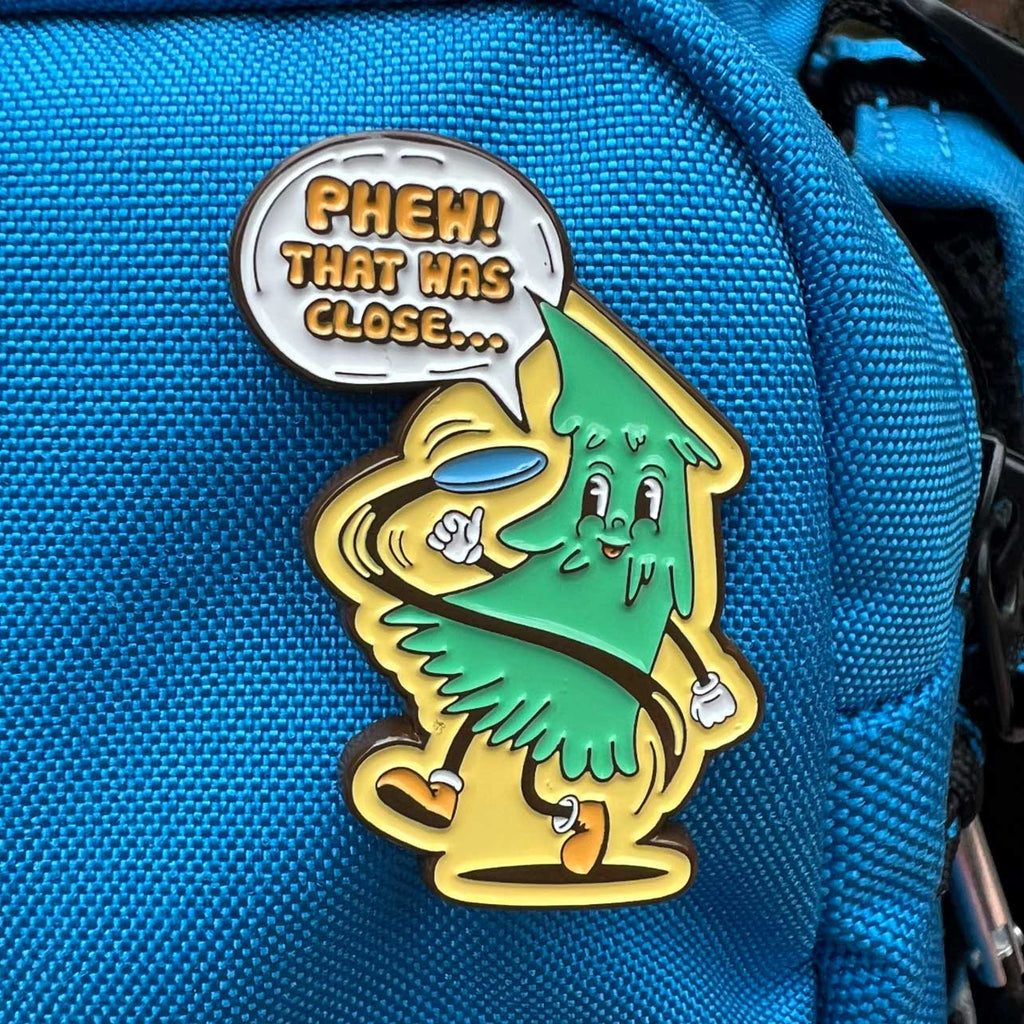 That Was Close Tree Pin - Metal Butterfly Disc Golf Pins