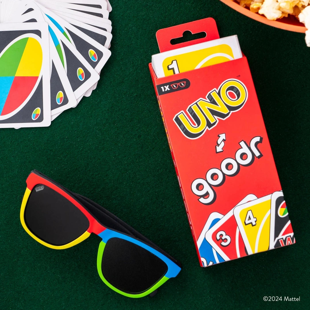 "Bit Of A Wild Card” UNO OG Polarized Sunglasses Goodr