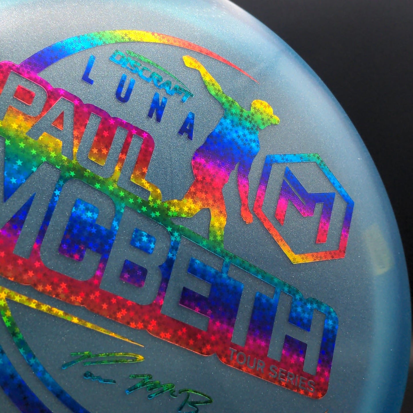 Metallic Z Luna - 2021 Paul McBeth TS - Pearly Ocean Blue / Rainbow Holo Stars Discraft