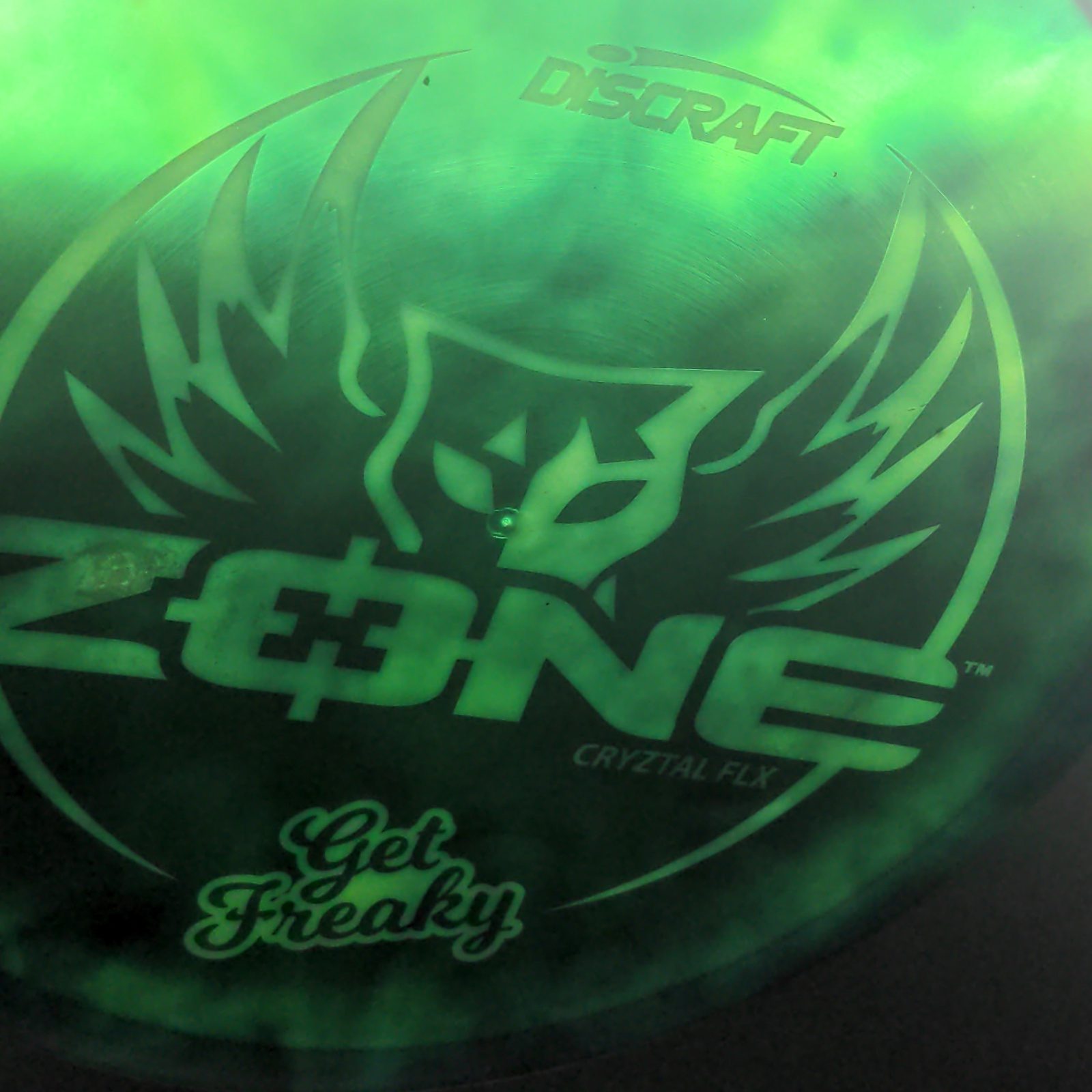 Cryztal Flx Zone - Get Freaky - Swirly Dyed Emerald Discraft