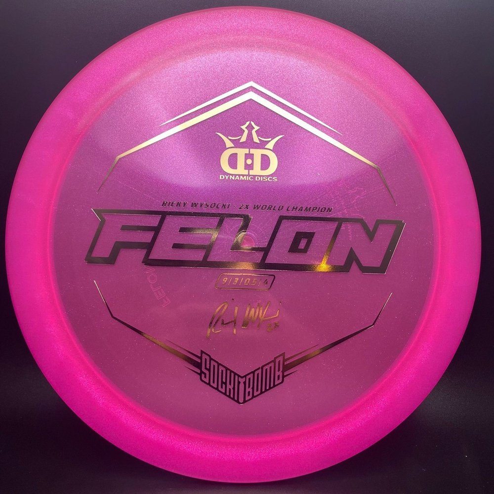 Lucid-Ice Glimmer Felon - Ricky Wysocki Sockibomb Dynamic Discs