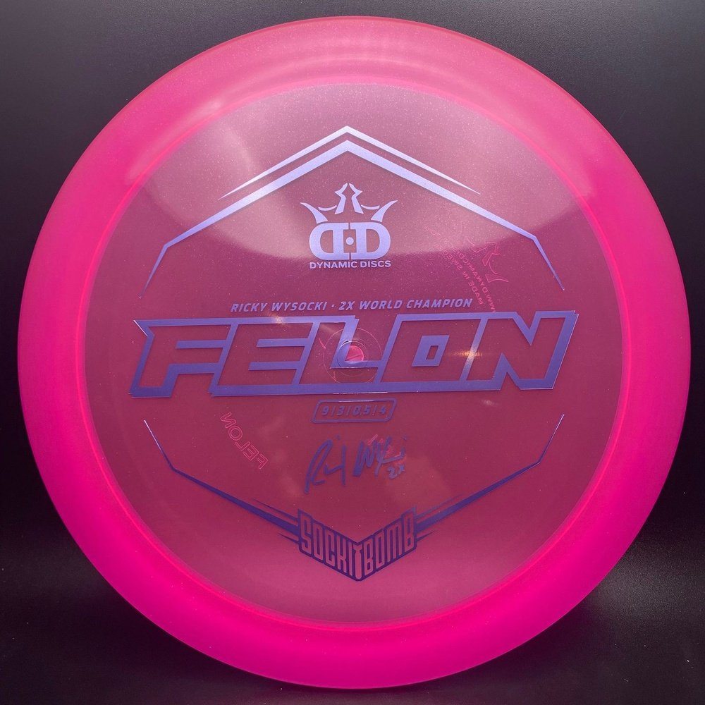 Lucid-Ice Glimmer Felon - Ricky Wysocki Sockibomb Dynamic Discs