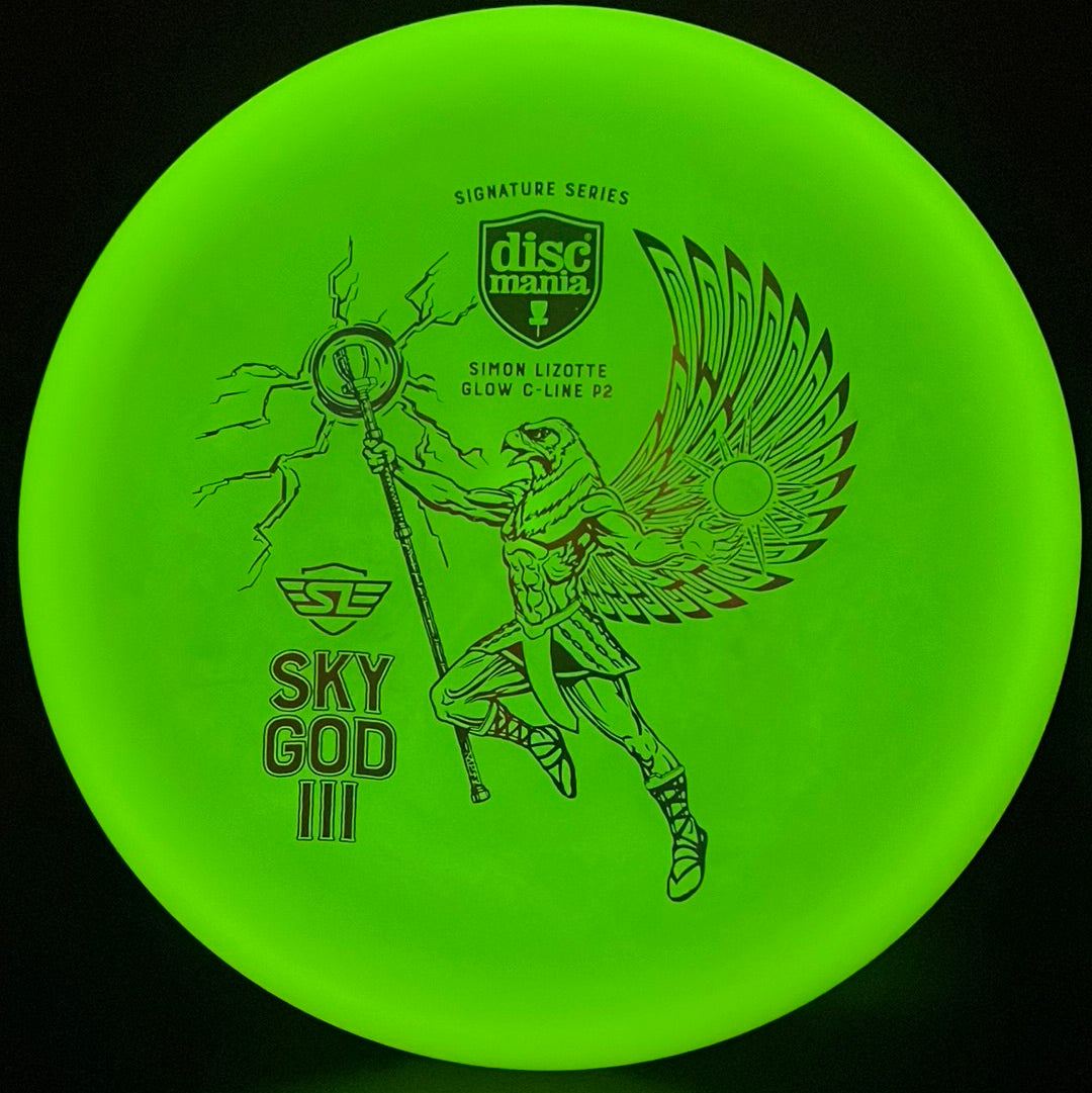 Sky God III - Glow C-Line P2 - White Holo SG3 - Simon Sig Series Discmania