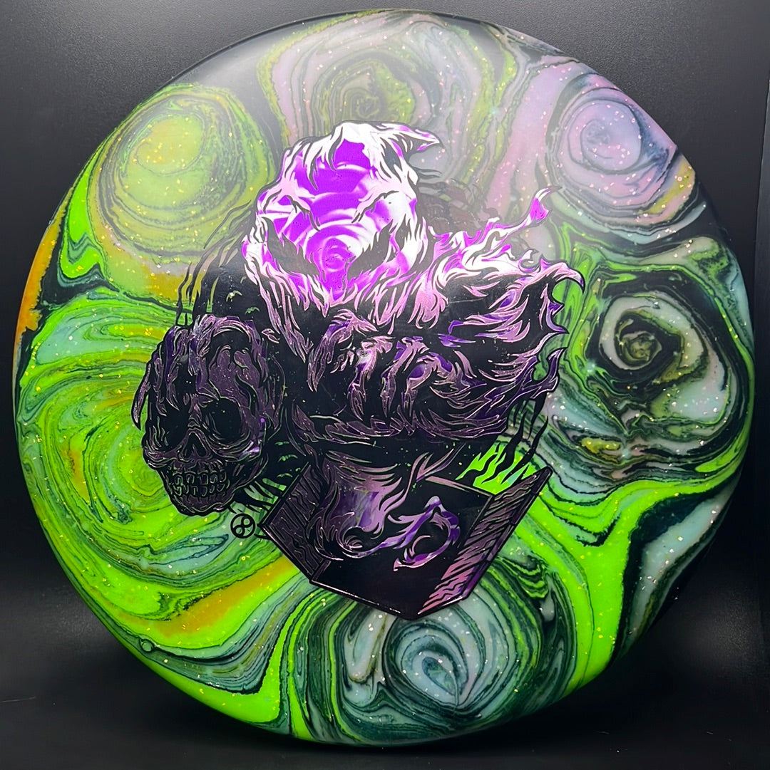 Metal Flake Glow Tomb - Purple Rose - The Homies Creations Dyed Infinite Discs