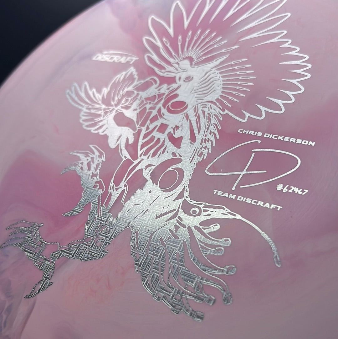 Swirl ESP Buzzz - Dickerson Robot Chicken - Swirly Pink / Holo Foil Discraft