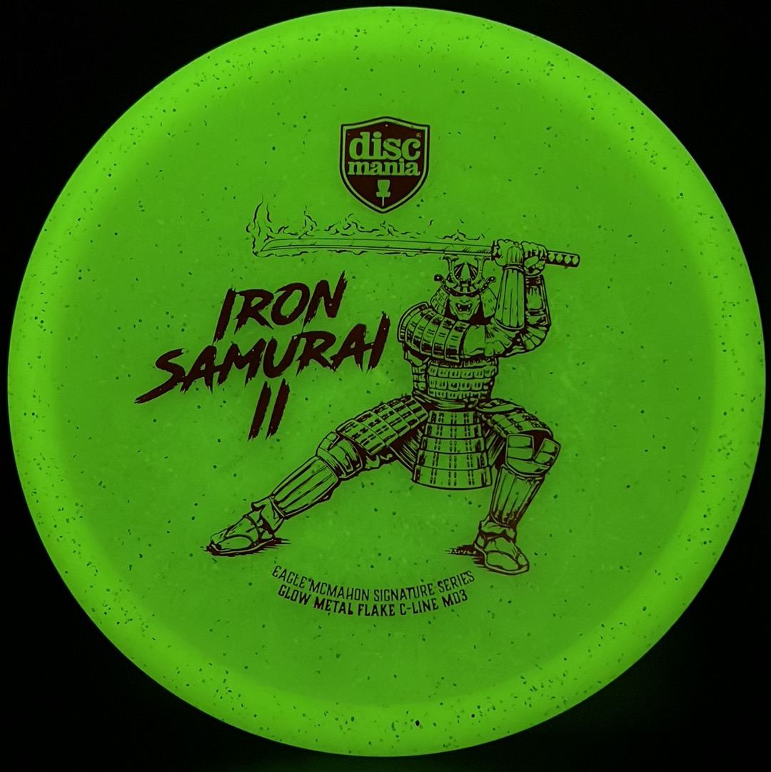 Iron Samurai 2 - MF Glow C-Line MD3 - Rare Blood Orange Discmania