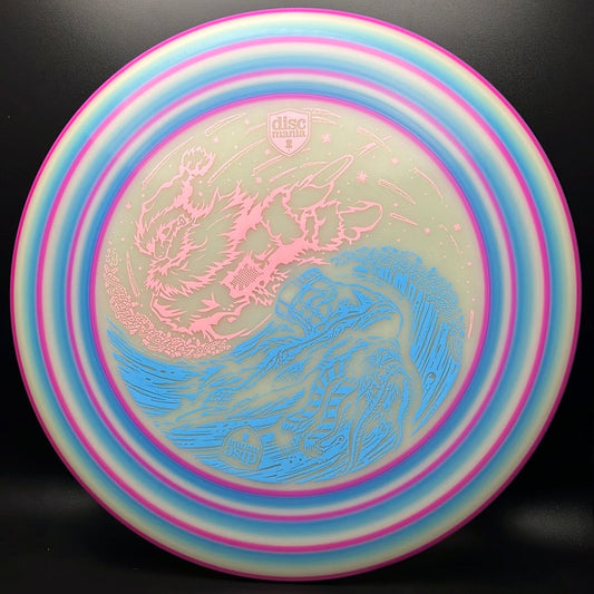 Glow C-Line MD4 - Santa v Krampus Stamp - The Homies Creations Dyed Discmania