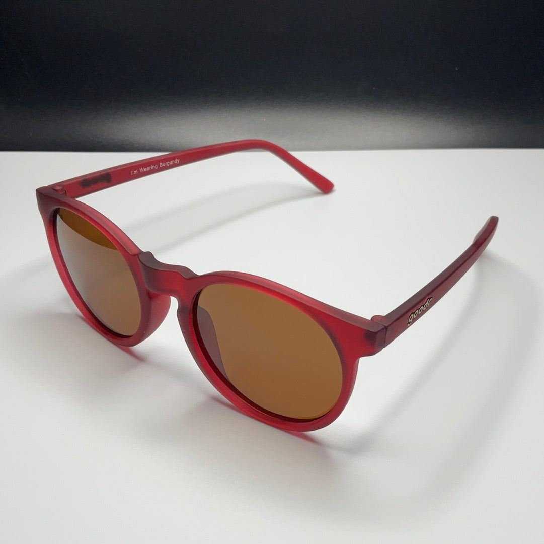 “I’m Wearing Burgundy” Circle G Premium Sunglasses Goodr
