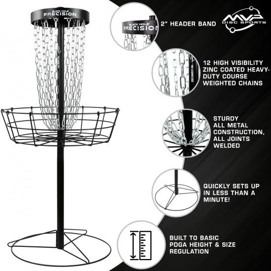 MVP Black Hole Precision Basket- Drop Ship – Rare Air Discs